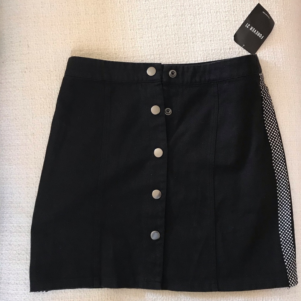 Forever 21 Side Checked Skirt